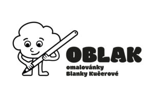 OBLAK, logo pro vydavatelku omalovánek, které jsou vždy zaměřeny na konkrétní město a jeho pamětihodnosti. Skvělý nápad. A navíc u každého obrázku je vícejazyčný popis. https:/www.vydavatelstvi-oblak.cz